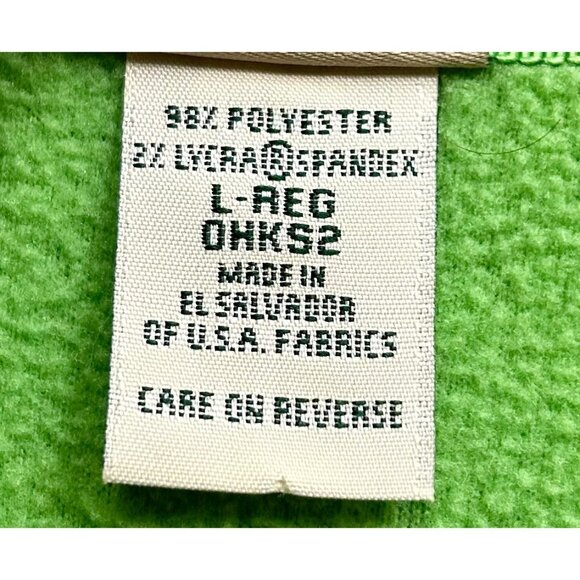 L.L. Bean Green Fleece Full-Zip Vest Women's Size Large | USA Fabric | Outdoor L - Picture 5 of 9